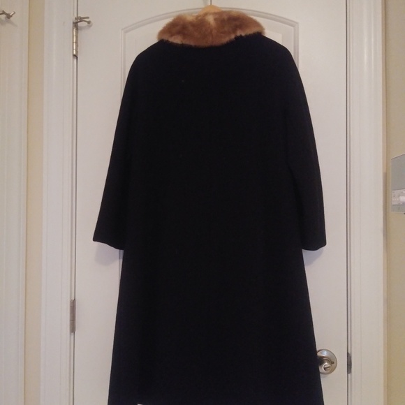 Vintage black womens coat S - Picture 5 of 6